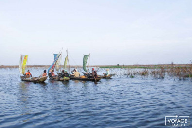 Ganvié, cité lacustre du Bénin près de Cotonou